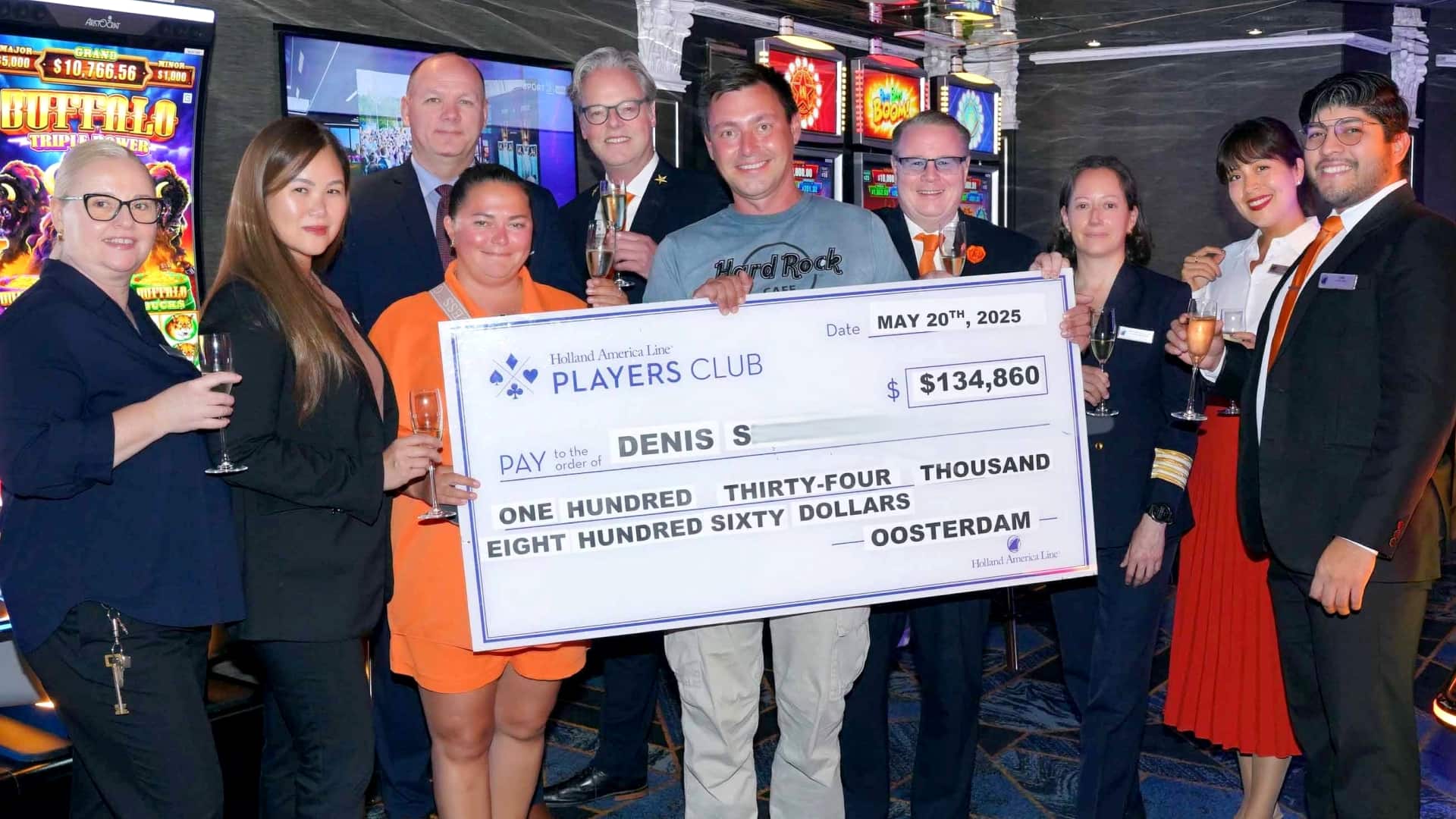 Record-Breaking Win at Sea: $134,860 Jackpot Hits Aboard Oosterdam