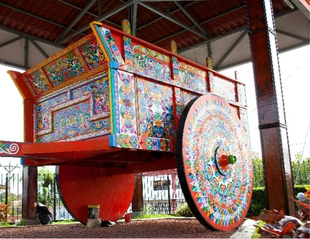 Panama Canal Puerto Caldera Decorated Cart