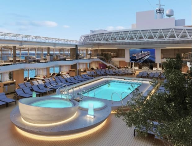 Lido Pool on board Holland America ship